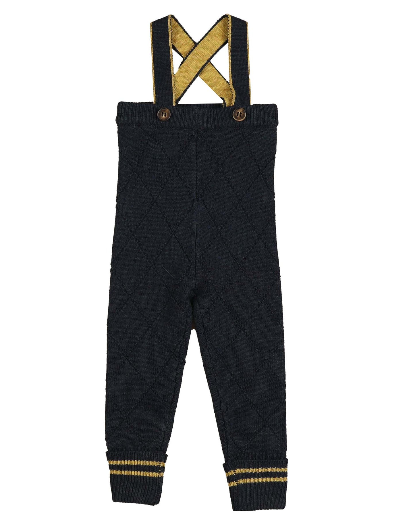 BELATI NAVY DIAMOND SUSPENDER PANT [Final Sale]