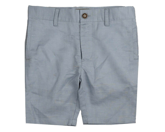 BELATI POWDER BLUE LINEN SHORTS