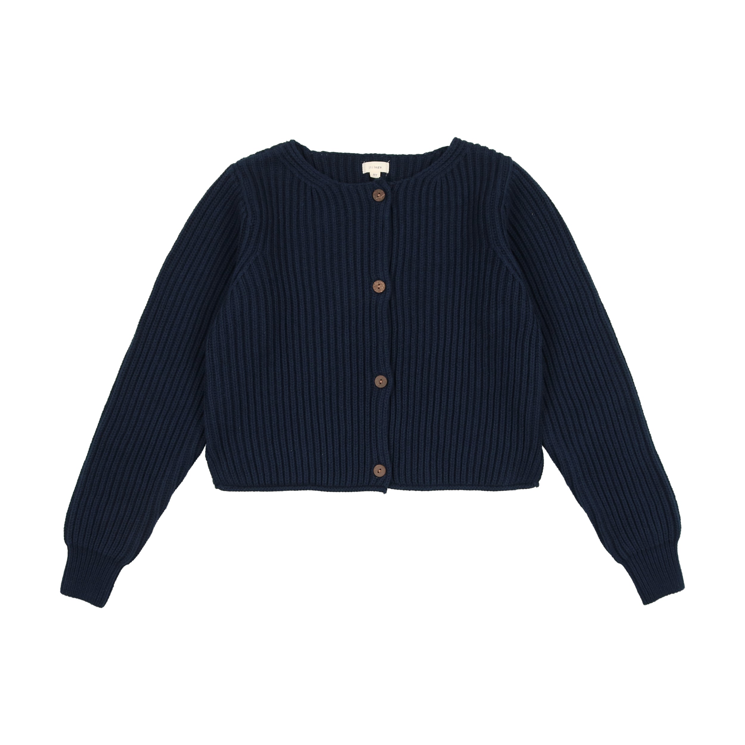 LIL LEGS NAVY CHUNKY KNIT CARDIGAN FINAL SALE Luibelle