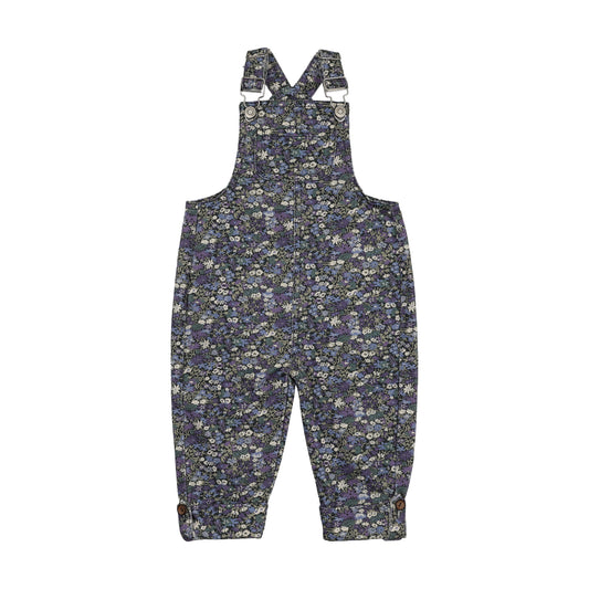 FARREN + ME NAVY DENIM FLORAL POCKET OVERALLS