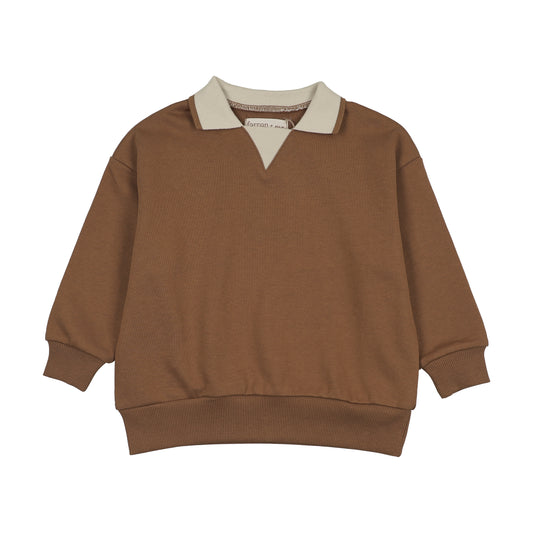 FARREN + ME AMBER CONTRSAST COLLAR POLO