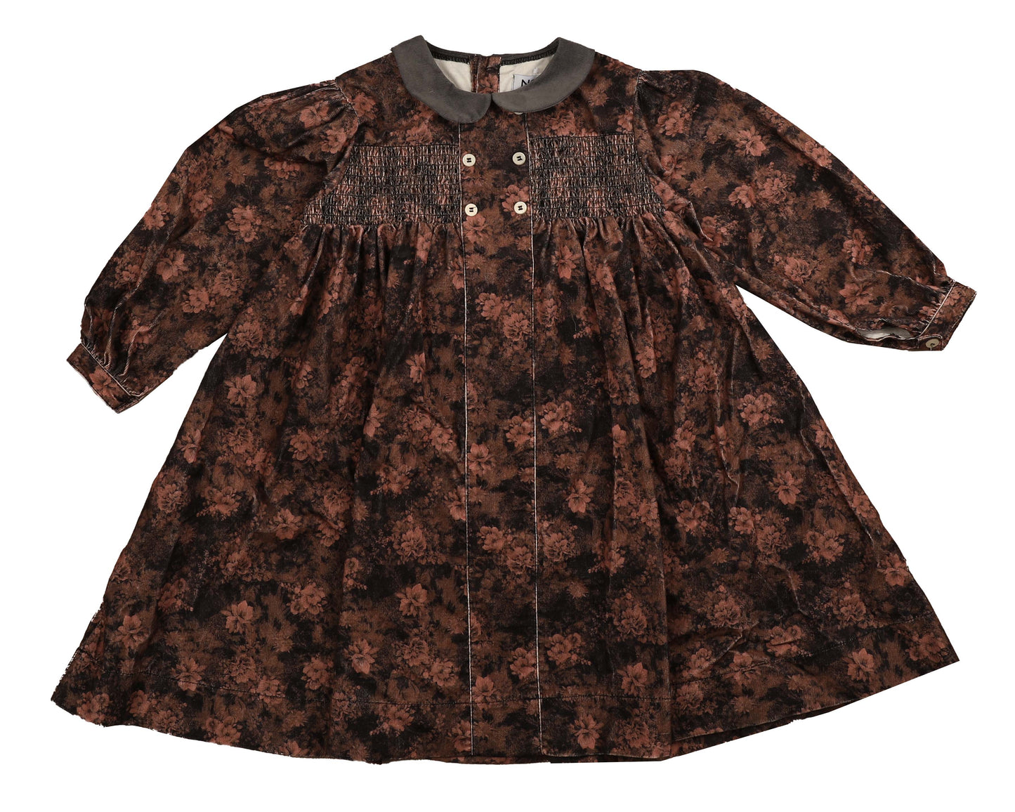 BELATI MAUVE FLORAL SMOCKED DRESS
