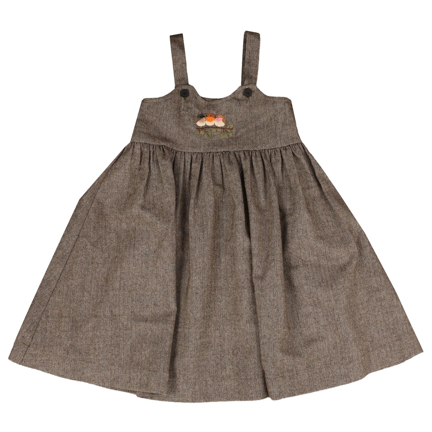 BELATI TAUPE BIRD EMBROIDERED JUMPER