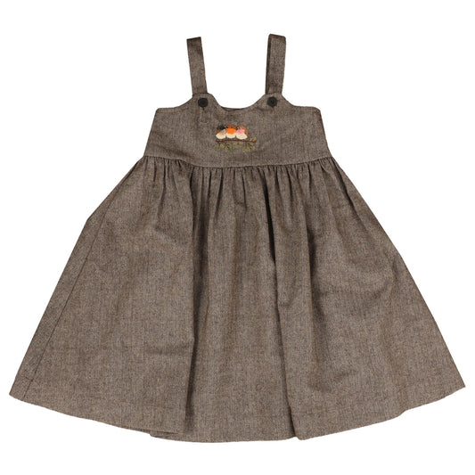 BELATI TAUPE BIRD EMBROIDERED JUMPER