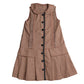 BELATI WINE HOUNDSTOOTH BUTTON DROP WAIST DRESS