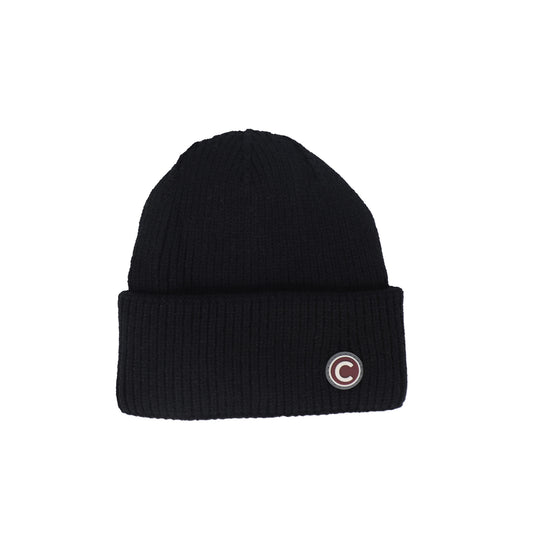 COLMAR BLACK KNIT FOLD OVER BEANIE