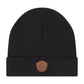 DENALI BLACK RIBBED KNIT BEANIE