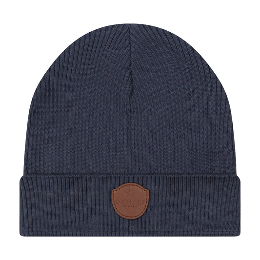 DENALI OCEAN BLUE RIBBED KNIT BEANIE