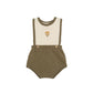 BIRINIT PETIT GREEN KNIT BUTTON ROMPER