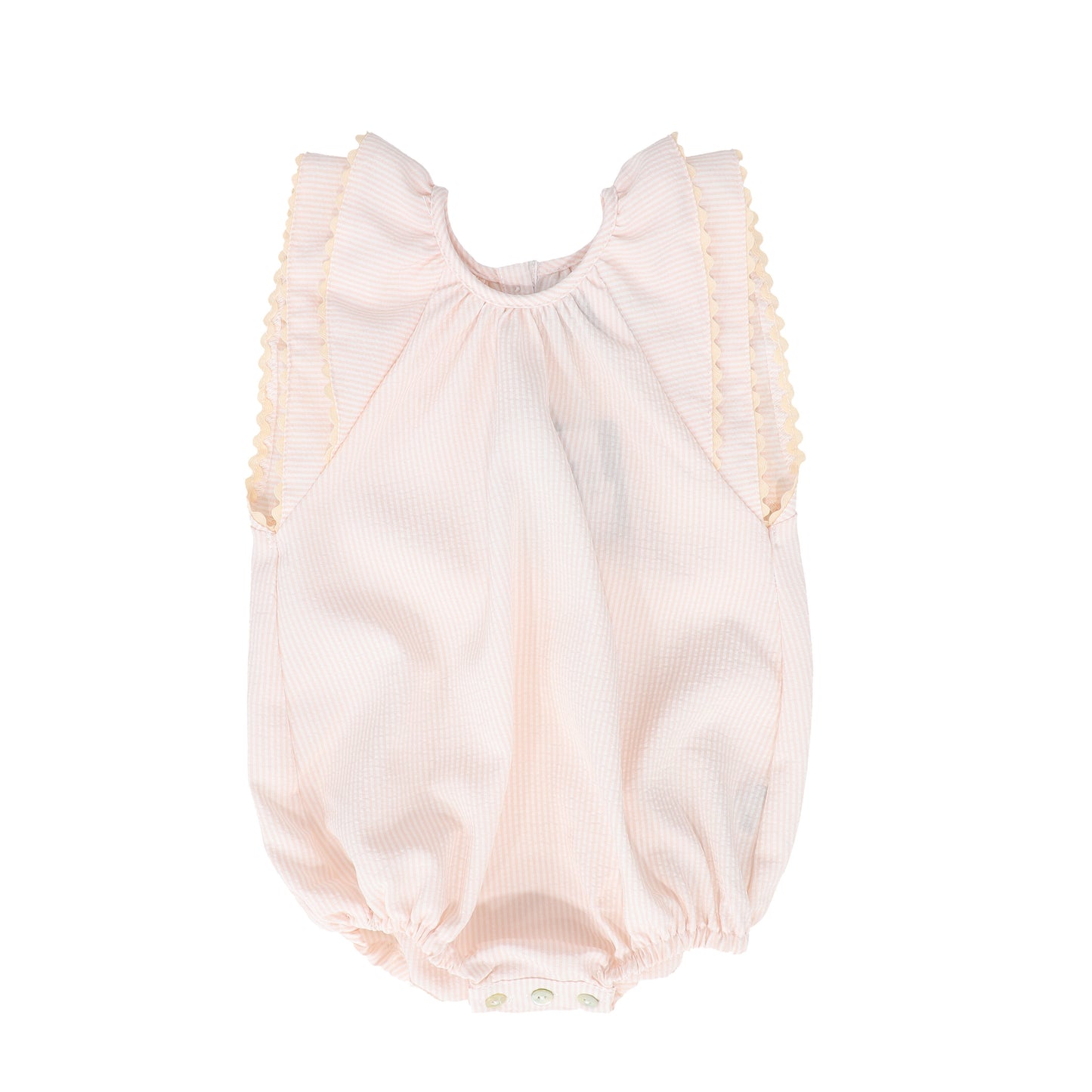 BELATI LIGHT PINK RUFFLED SLEEVE ROMPER [FINAL SALE]