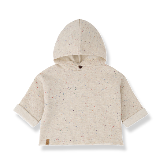 1+ IN THE FAMILY ECRU KNIT SWEATER