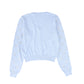 MISS BLUMARINE LIGHT BLUE KNIT DESIGN CARDIGAN