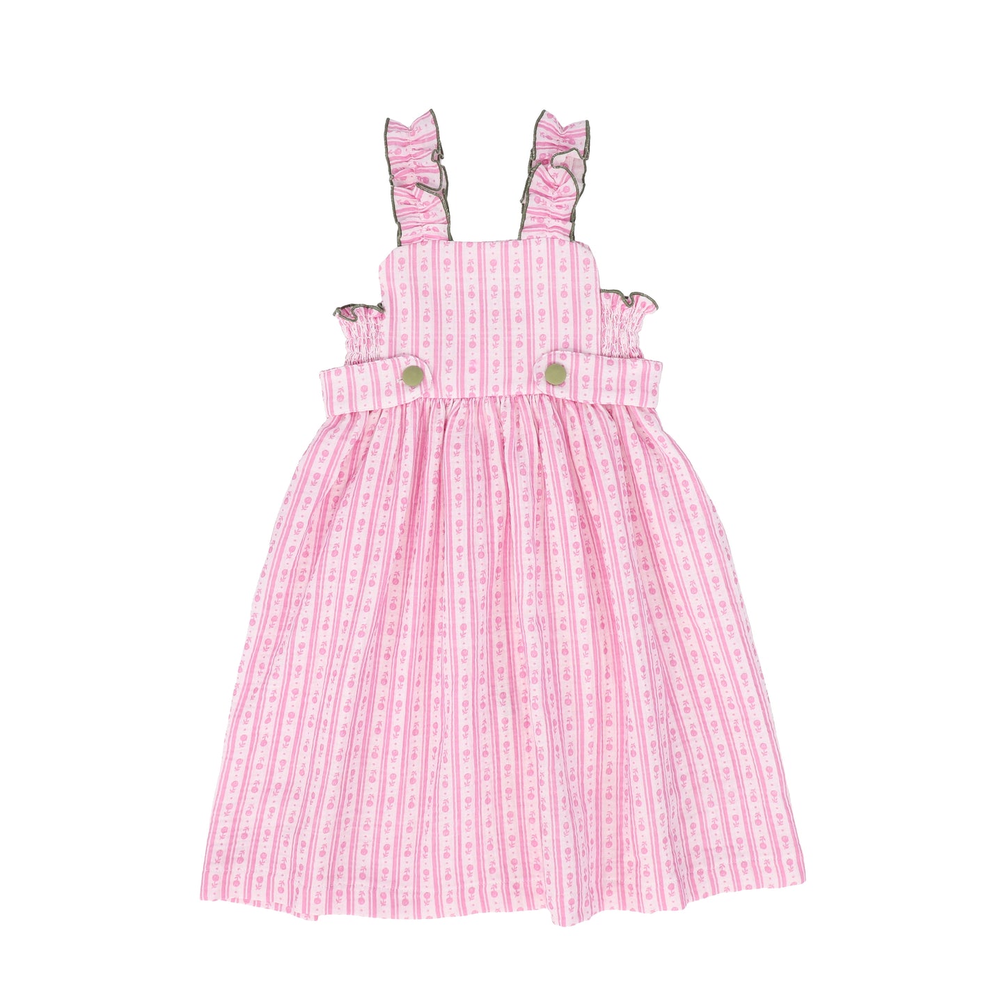 BIRINIT PETITE PINK FLORAL STRIPED JUMPER