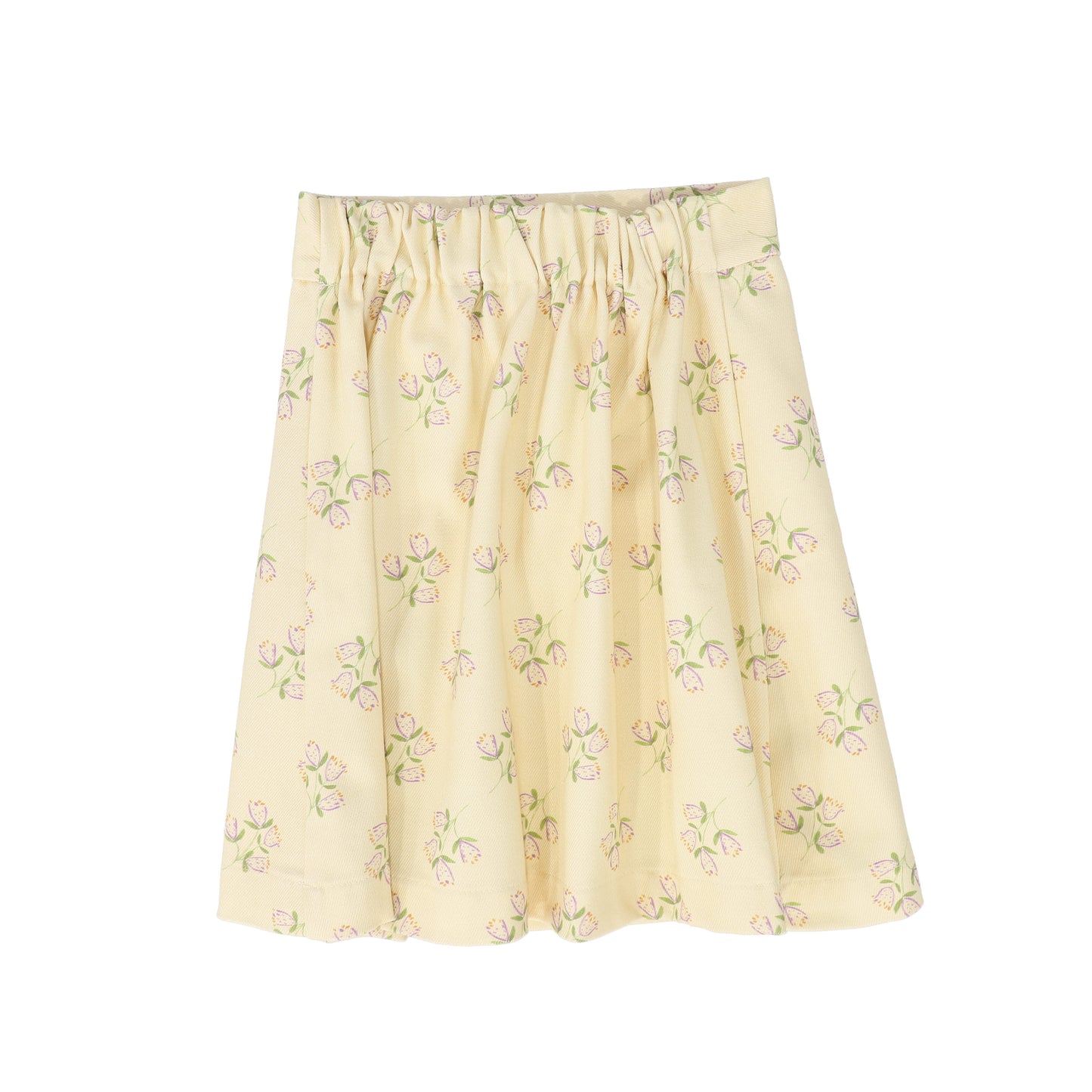 BIRINIT PETITE BIEGE LINEN FLORAL MINI SKIRT