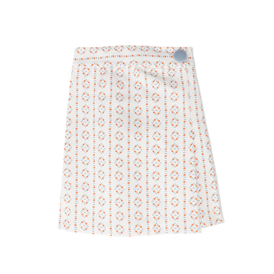 BIRINIT PETITE WHITE DESIGN MINI SKIRT