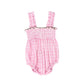 BIRINIT PETITE PINK FLORAL STRIPED ROMPER