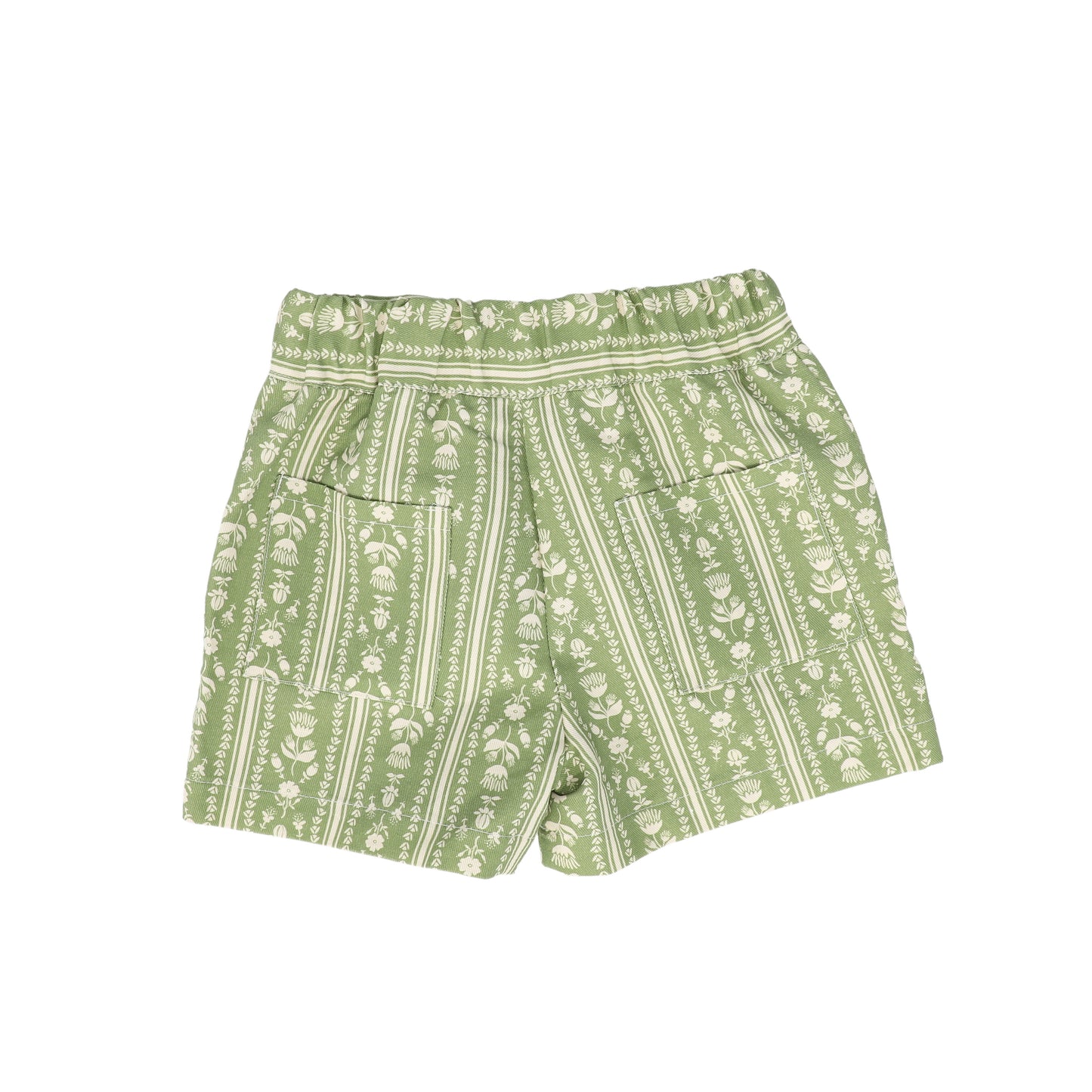 BIRINIT PETITE GREEN FLORAL SHORTS