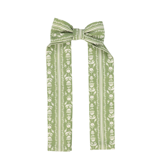 BIRINIT PETITE GREEN FLORAL BOW