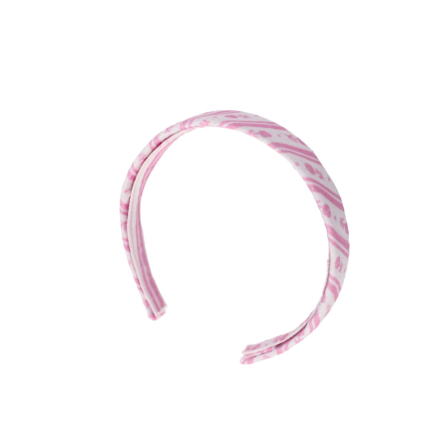 BIRINIT PETITE PINK FLORAL STRIPED HEADBAND