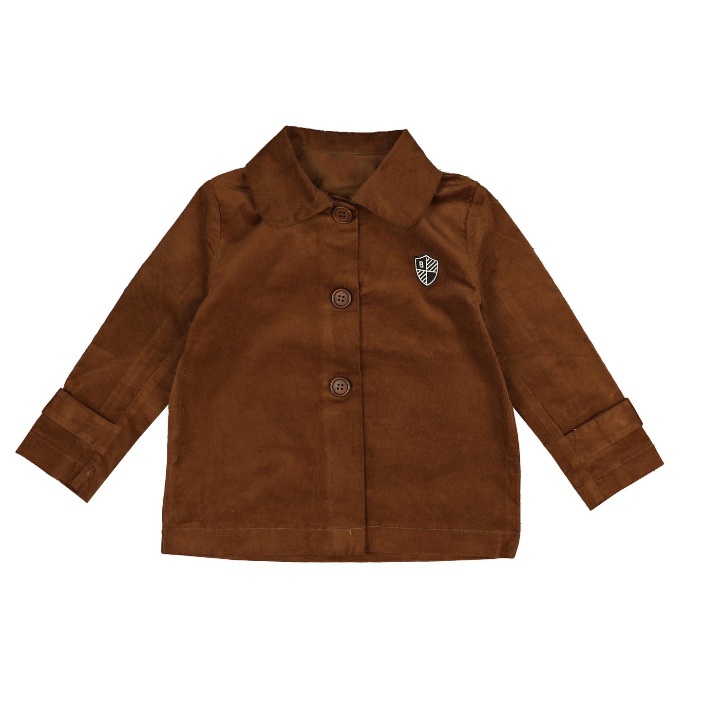 BELATI BROWN CORDUROY CUFFED BLAZER