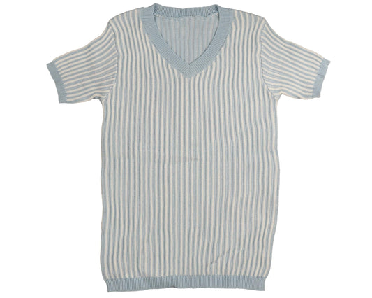 BELATI LIGHT BLUE MARLED KNIT SWEATER