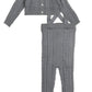 BELATI DUSTY BLUE POINTELLE SUSPENDER SET