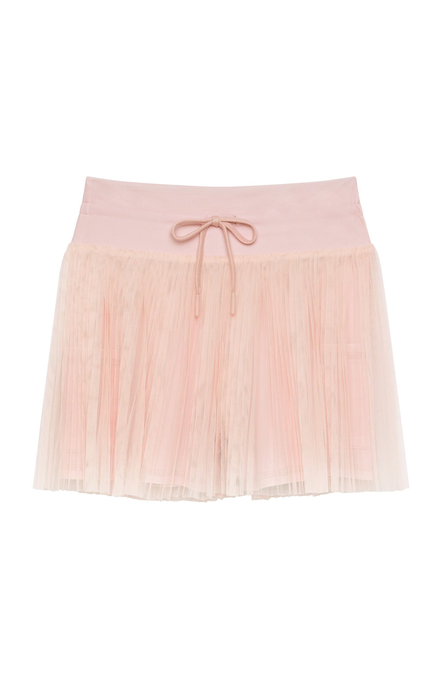 COURTSIDE KIDS PINK TULLE PLEATED SKIRT