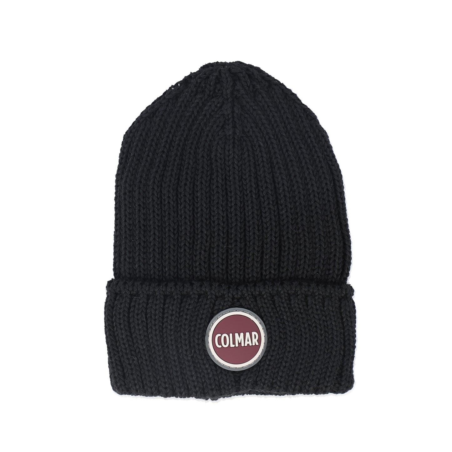 COLMAR BLACK RIBBED KNIT BEANIE