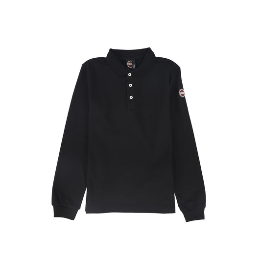 COLMAR BLACK L/S POLO T-SHIRT