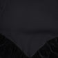 BAMBOO BLACK KNIT/VELOUR V PLEAT MAXI DRESS