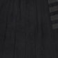 VALENTINA BLACK STRIPE DENIM PLEATED SKIRT