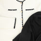 VALENTINA BLACK/IVORY CROCHET CARDIGAN MAXI DRESS