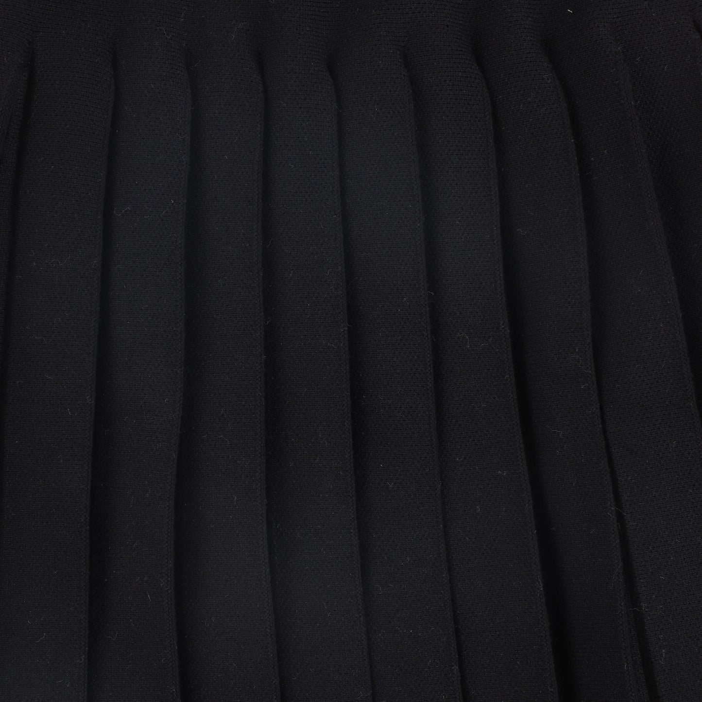 BAMBOO BLACK KNIT DROP PLEAT SKIRT