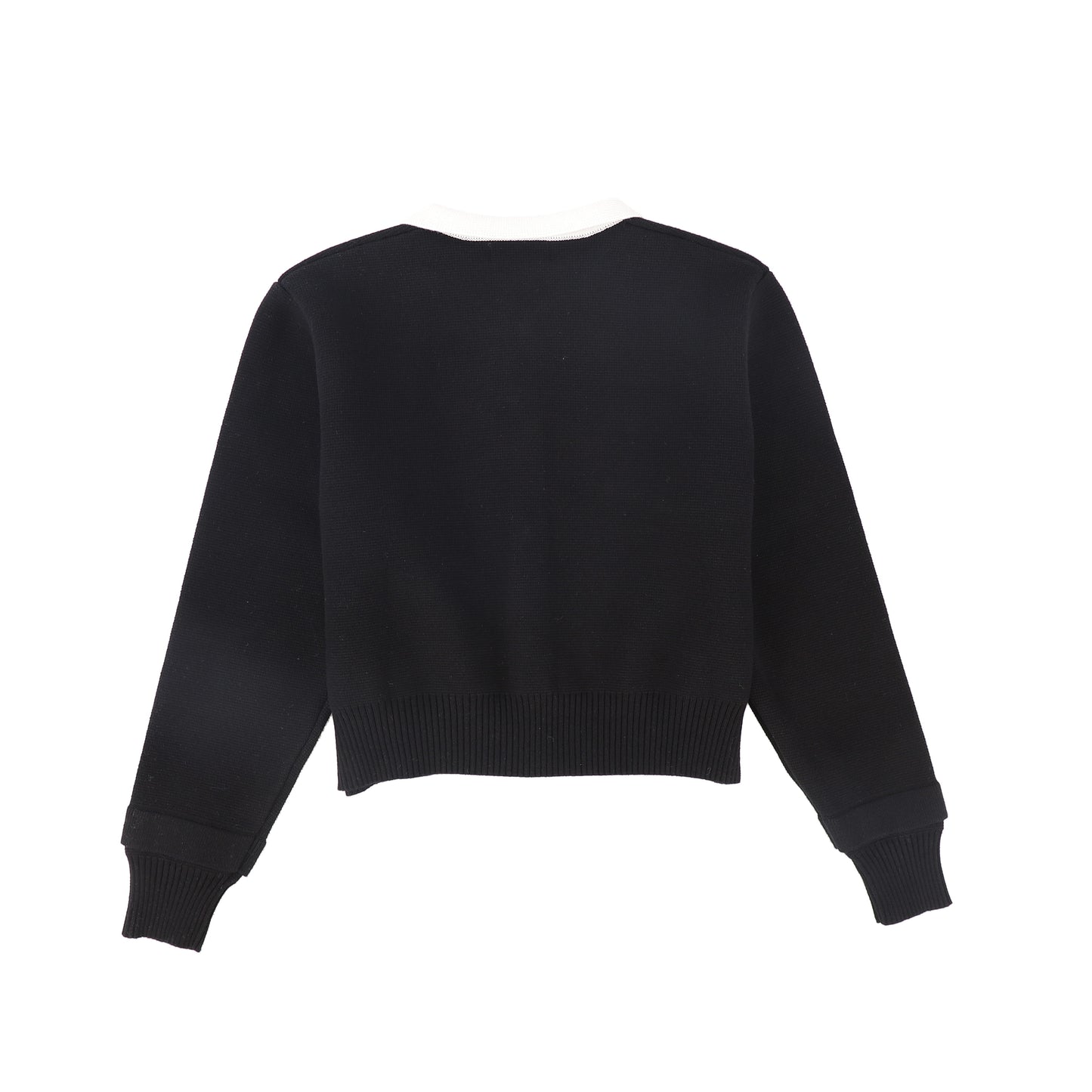 BAMBOO BLACK KNIT BUTTONED BLAZER