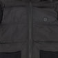 VALENTINA BLACK KNIT POCKET PUFFER JACKET
