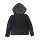 VALENTINA BLACK KNIT POCKET PUFFER JACKET