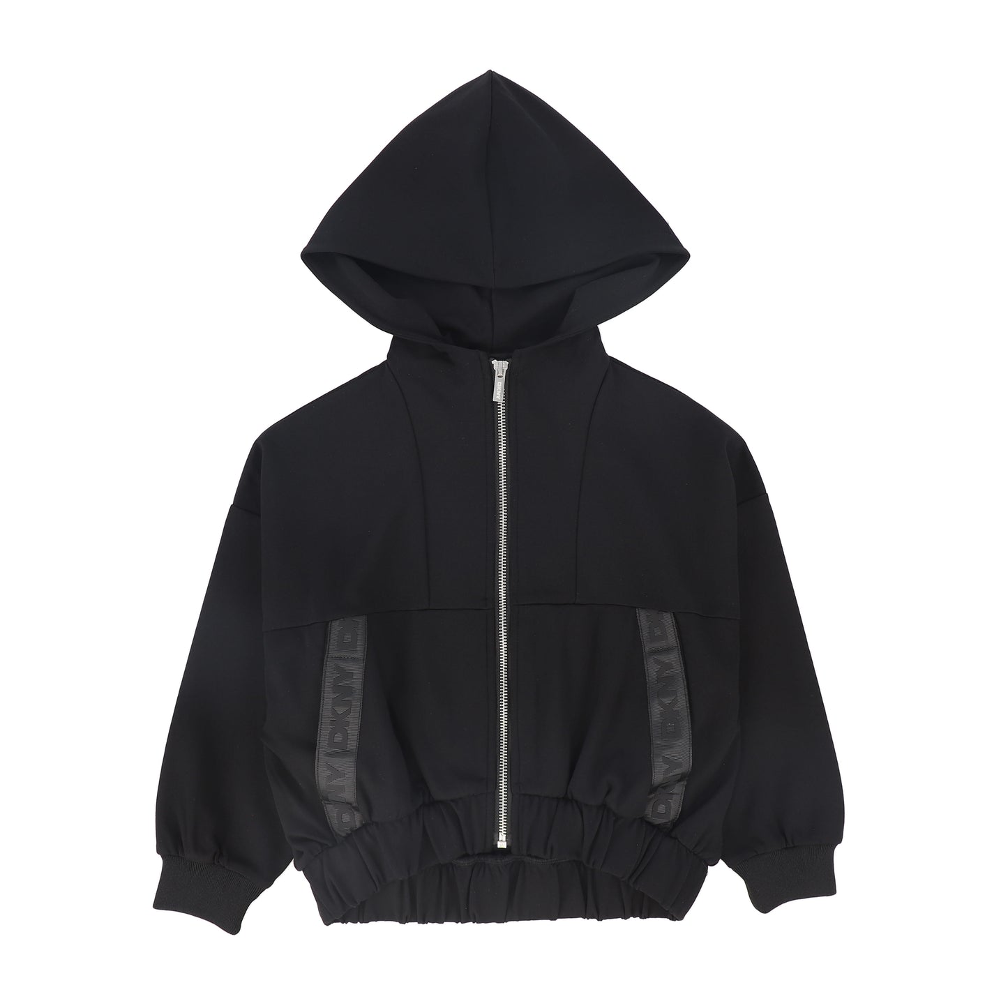 DKNY BLACK LOGO TRIM SWEATSHIRT