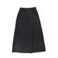 BACE COLLECTION BLACK PRINTED DENIM MAXI SKIRT