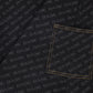 BACE COLLECTION BLACK PRINTED DENIM JUMPER