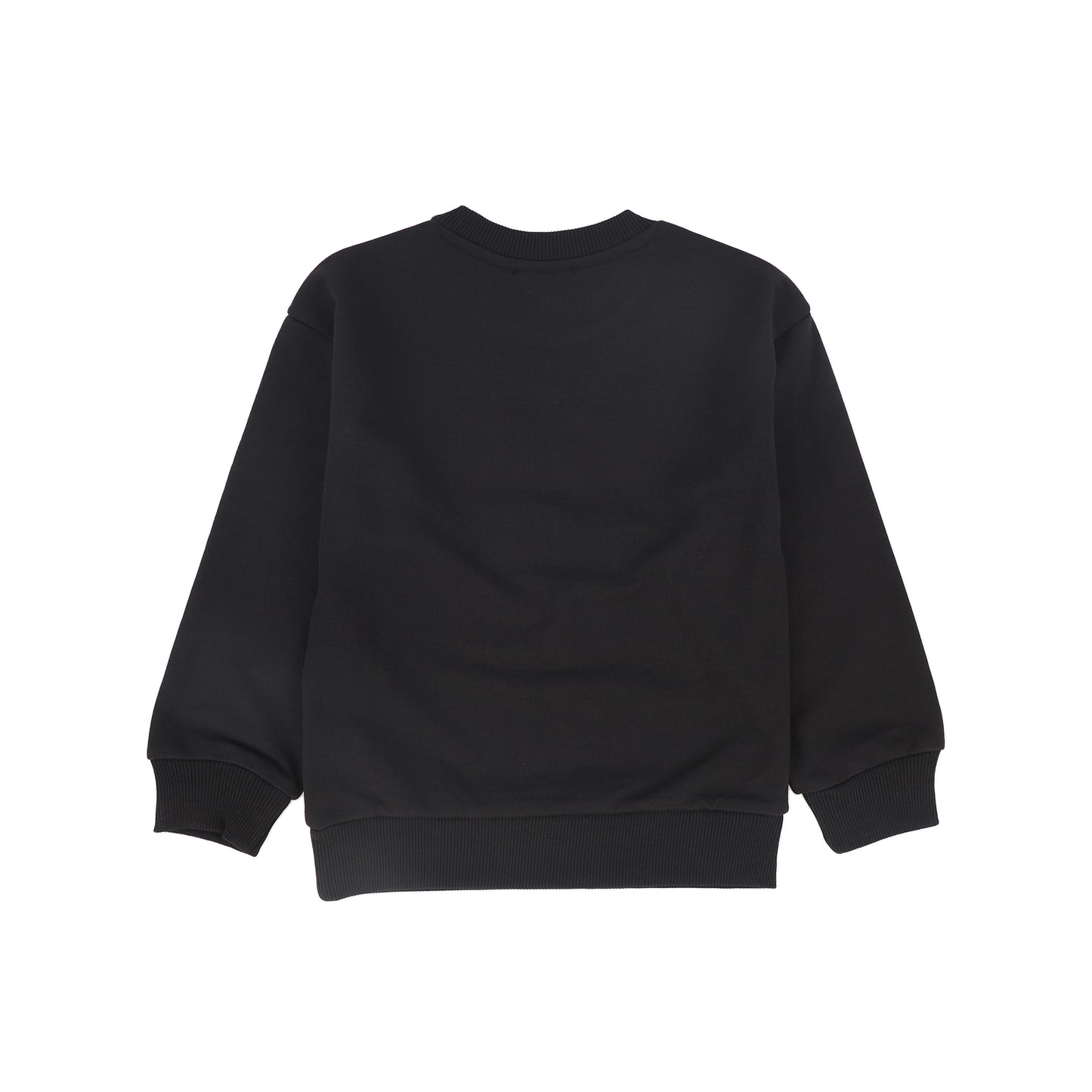 DKNY BLACK STACKED LOGO PULLOVER SWEATSHIRT