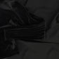 BACE COLLECTION BLACK VELOUR CROP TOP AND MAXI DRESS