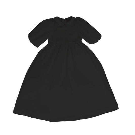 LITTLE TEMPEST BLACK TAFFETA GOWN