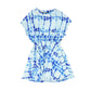 MINIKID BLUE TIE DYE WAISTED DRESS