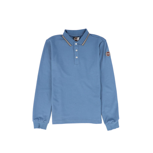 COLMAR DUSTY BLUE PIQUET POLO T-SHIRT