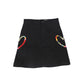 BOPOP BLACK HEART PATCH SKIRT