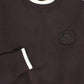 LE BOURDON BROWN TRIM BORDER SWEATER