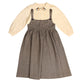BELATI TAUPE BIRD EMBROIDERED JUMPER SET