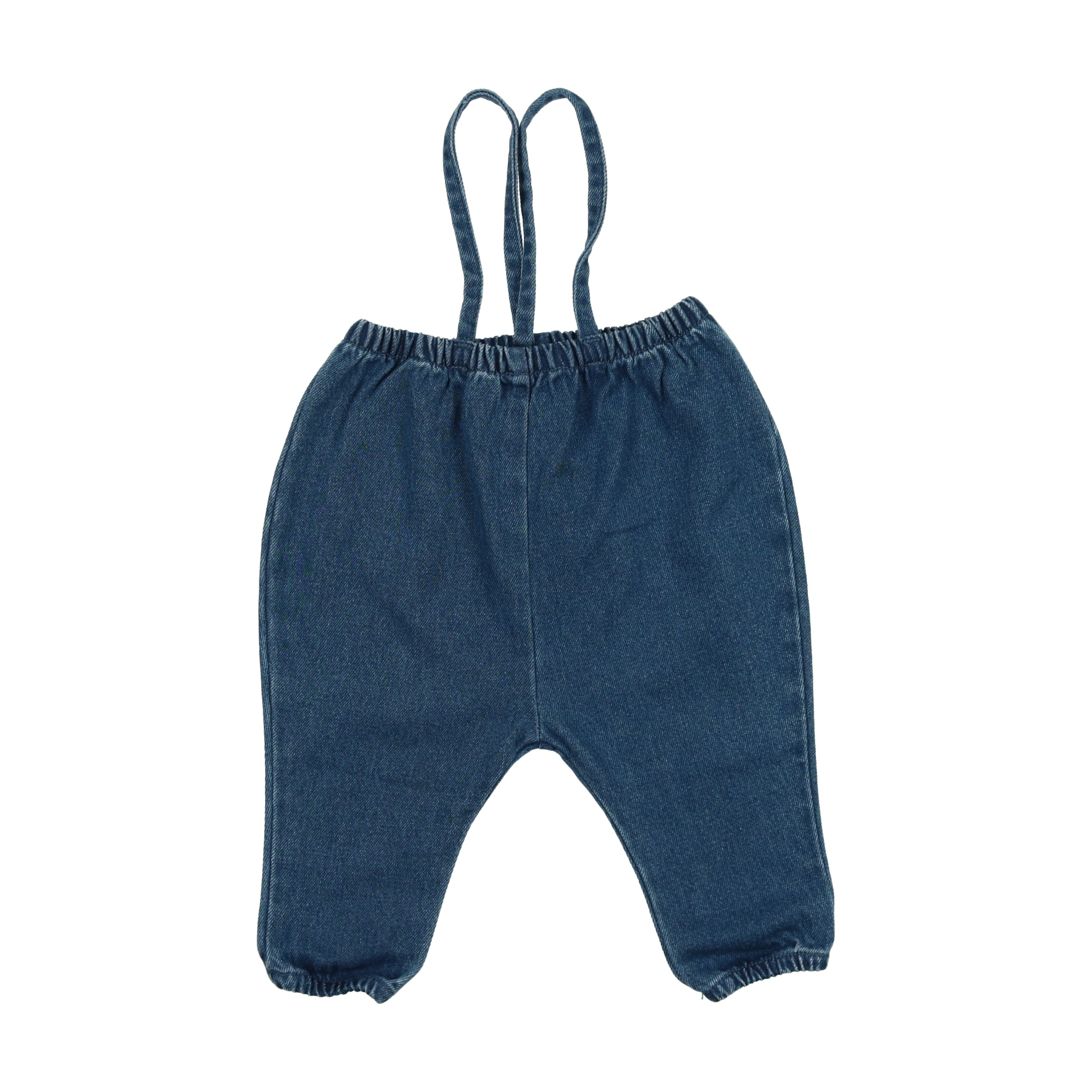 ANALOGIE BLUE DENIM BUBBLE SUSPENDER PANTS