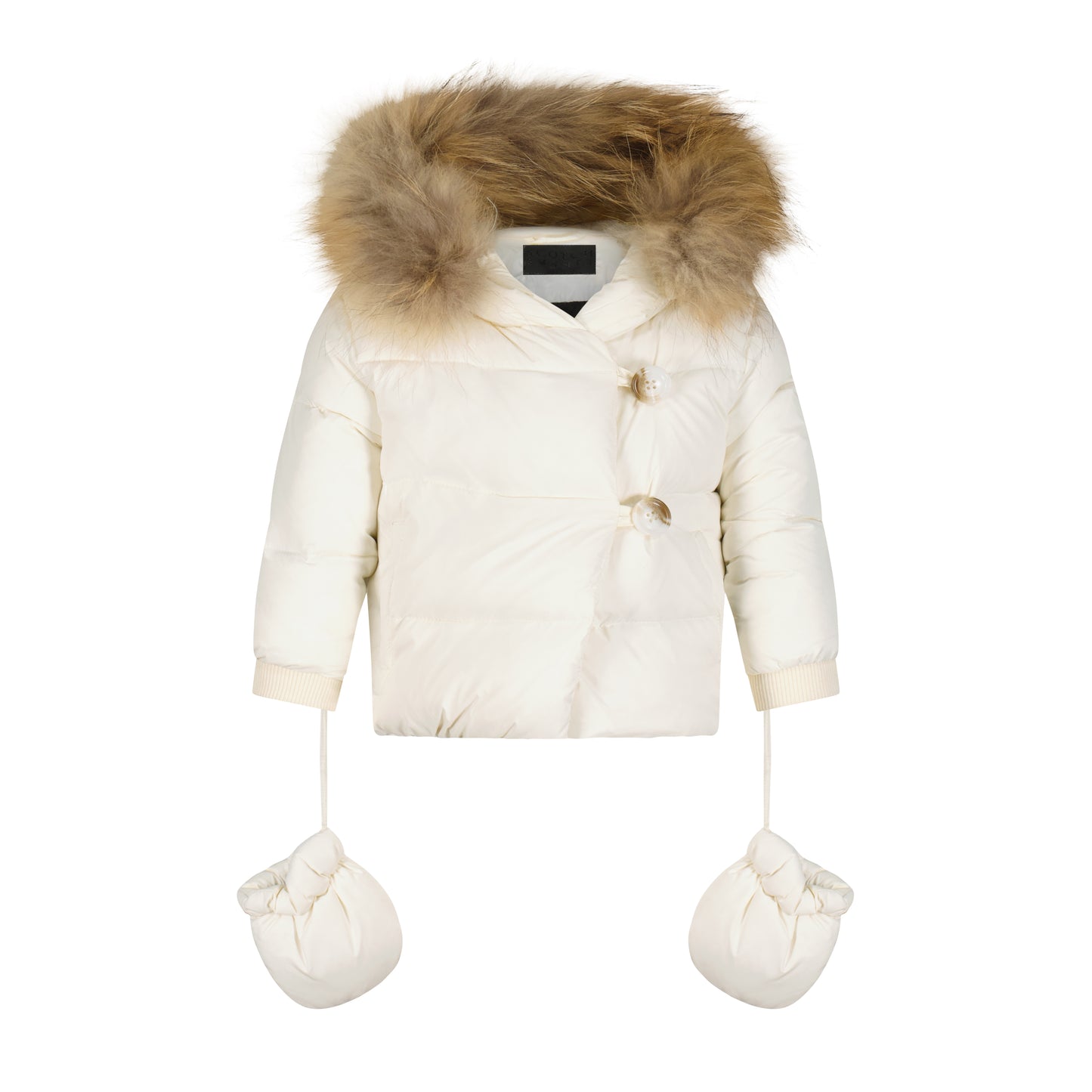 SCOTCH BONNET WINTER WHITE FUR TRIM PUFFER COAT