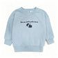 NOUNELLE LIGHT BLUE WORDED SWEATSHIRT SET